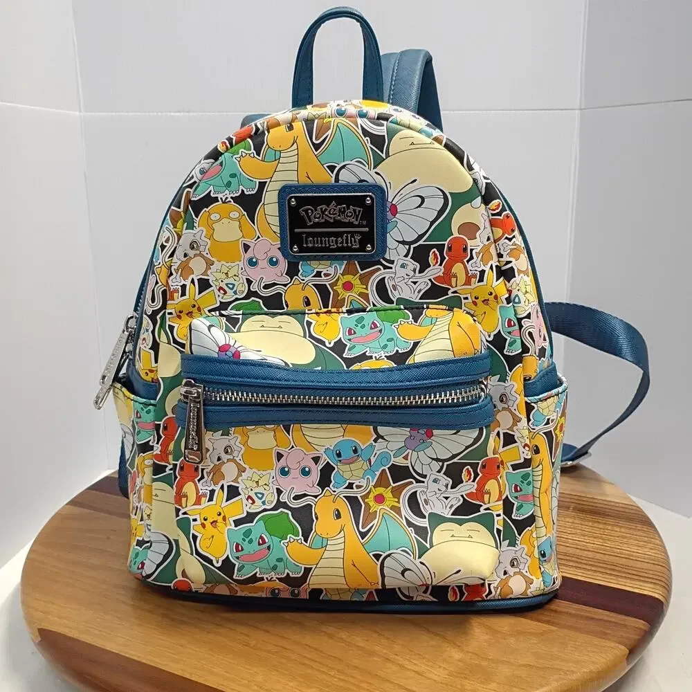 Loungefly Pokémon Sticker Collage Mini Backpack Pikachu Cubone Squirtle